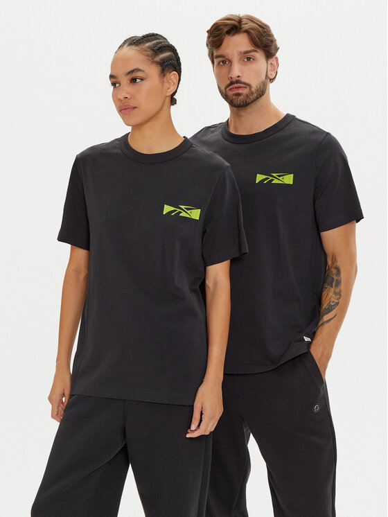 Reebok T-krekls Unisex Not A Spectator 100075624 Melns Relaxed Fit