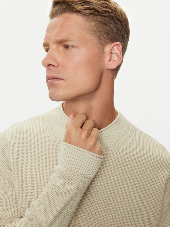 Calvin Klein Jeans Calvin Klein Jeans Sweter J30J323986 Beżowy Regular Fit