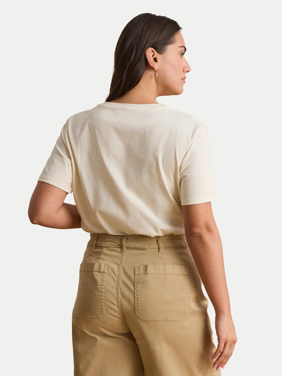 LAUREN RALPH LAUREN LAUREN RALPH LAUREN Tričko 200P13943002 Krémová Regular Fit
