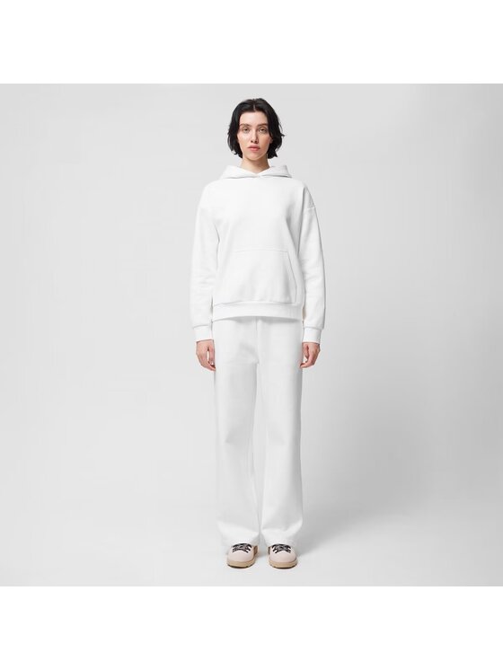 Outhorn Outhorn Spodnie dresowe OTHWSS24TTROF705-11S Biały Regular Fit