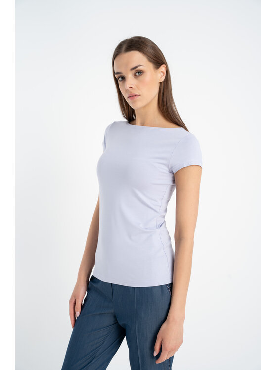 CLICK CLICK Μπλουζάκι 72-012 Μωβ Anatomic Fit