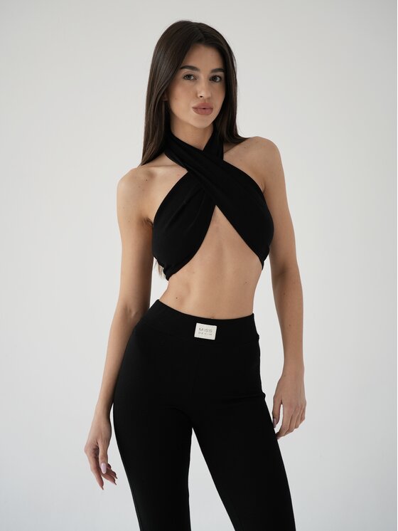 MissDenim MissDenim Top Cozy Czarny Second Skin Fit
