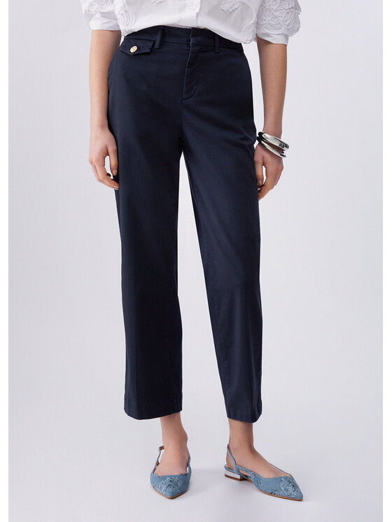 Liu Jo Liu Jo Pantaloni di tessuto WA6463T925793924 Azzurro chiaro Regular Fit