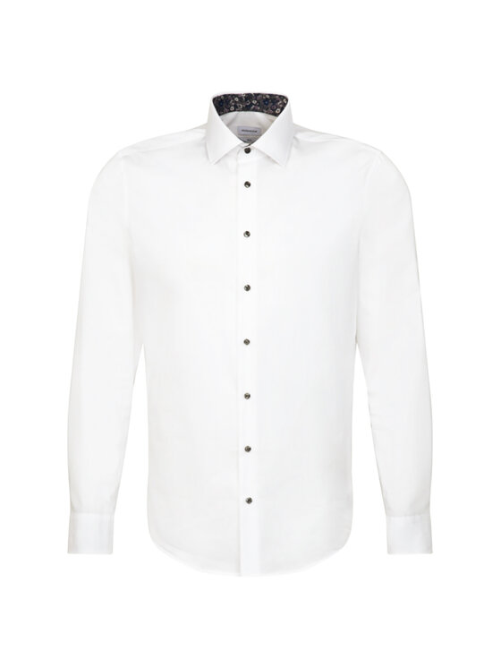 Seidensticker Seidensticker Särk 01.642970 Valge Slim Fit