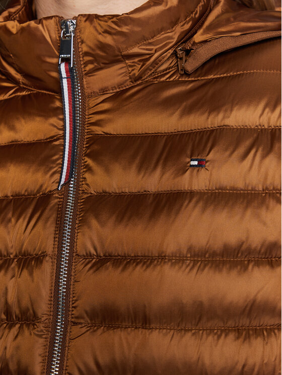 Tommy Hilfiger Tommy Hilfiger Пухено яке Feminne WW0WW37264 Кафяв Regular Fit