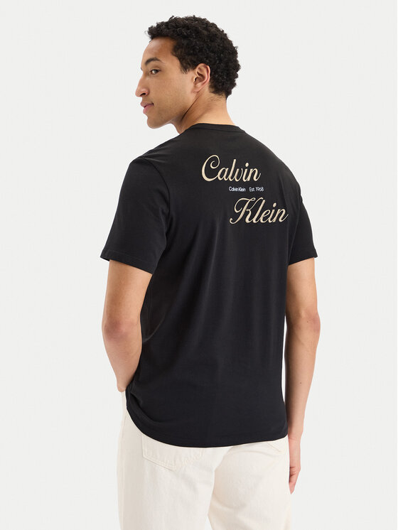 Calvin Klein Jeans Calvin Klein Jeans Тишърт SS 30s EU LV04RG804G Черен Regular Fit