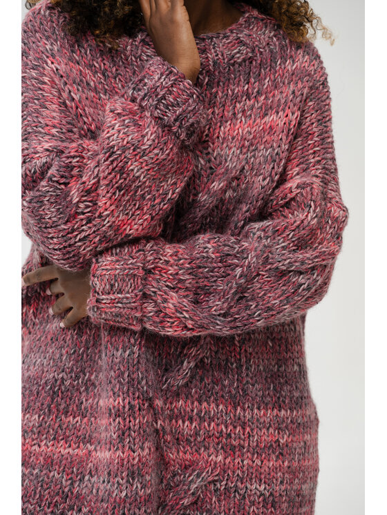 blue shadow blue shadow Sweter Klipo Fioletowy Regular Fit