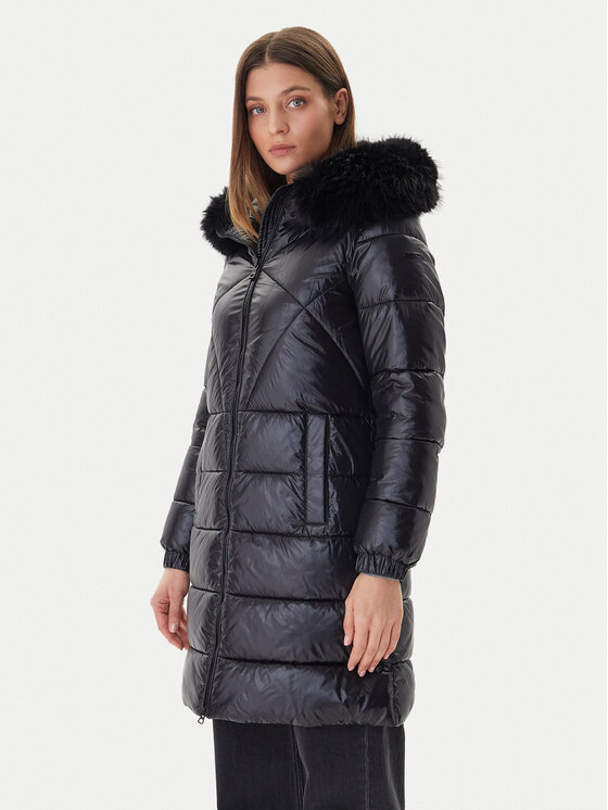 Geox Geox Télikabát Backsie W5628H T3121 F9000 Fekete Regular Fit
