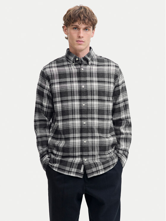 Jack & Jones Jack & Jones Košile Blubarkley 12286224 Šedá Regular Fit