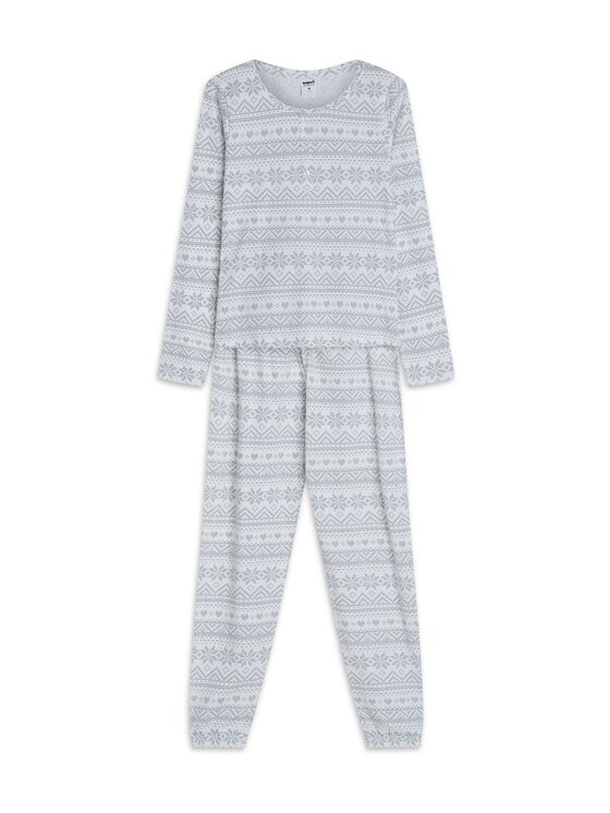 Esotiq Esotiq Piżama 43956 Biały Regular Fit