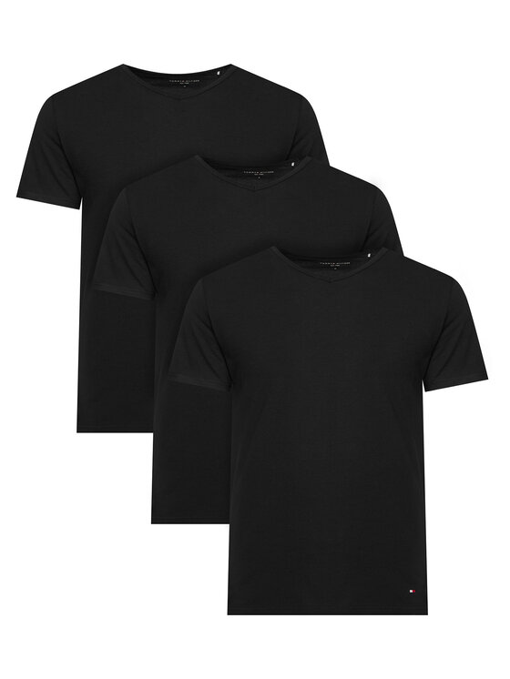 Tommy Hilfiger Set de tricouri UM0UM03929 Negru Slim Fit