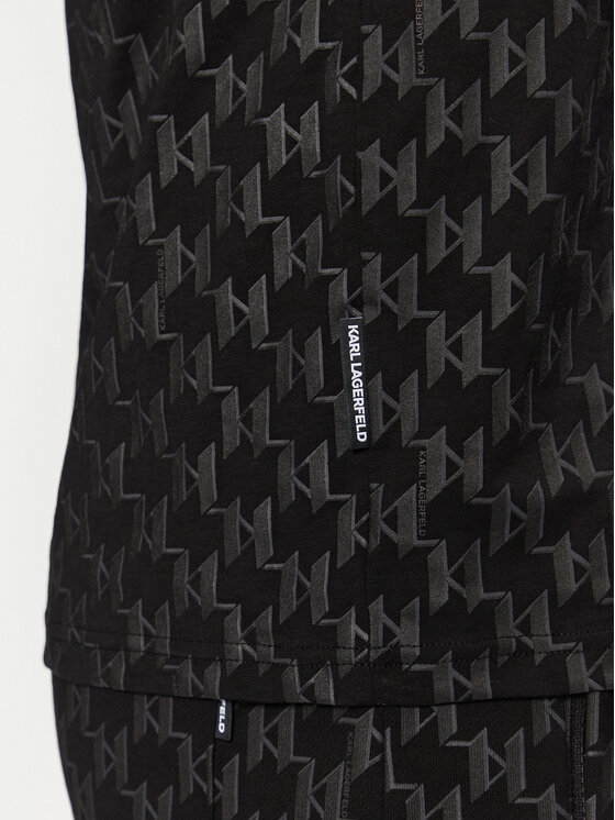 KARL LAGERFELD KARL LAGERFELD T-särk 755096 551251 Must Regular Fit
