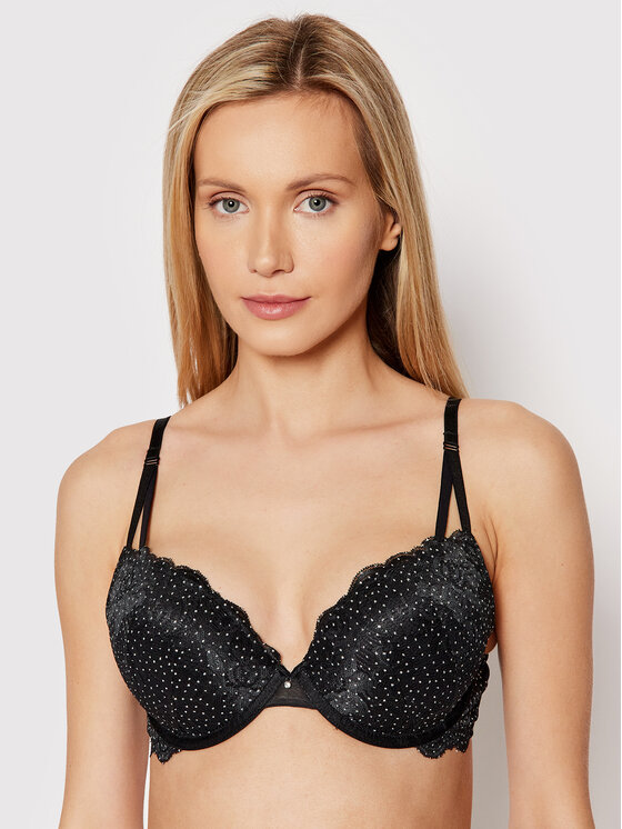 Gossard Bralette-BH Glitter 17708 Schwarz