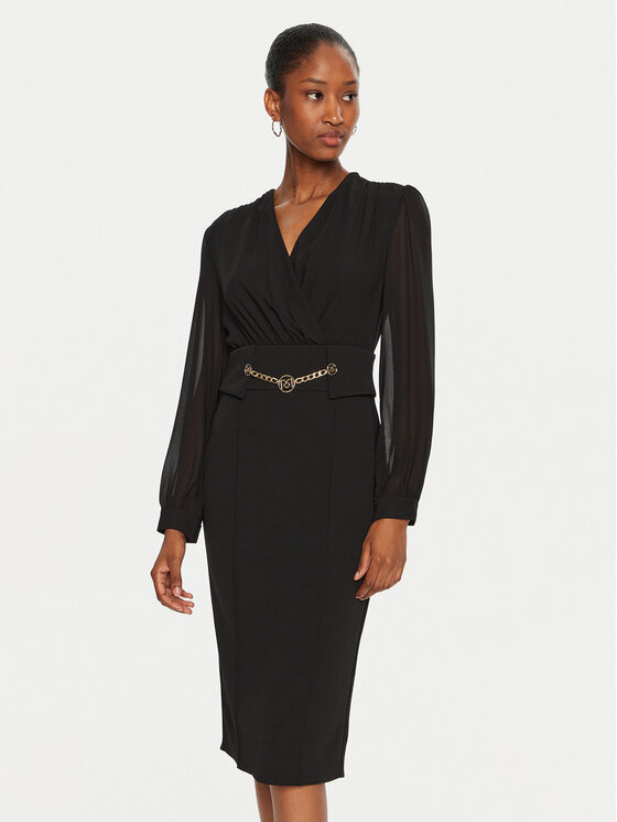 Rinascimento Rinascimento Kokteilikleit CFC0120006003 Must Slim Fit