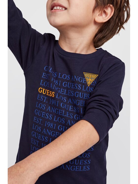 Guess Kids Guess Kids T-Shirt 185388 Modrá Classic Fit
