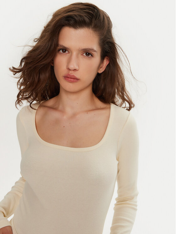 Brave Soul Brave Soul Bluse LLT-624CHARLIE2 Écru Regular Fit