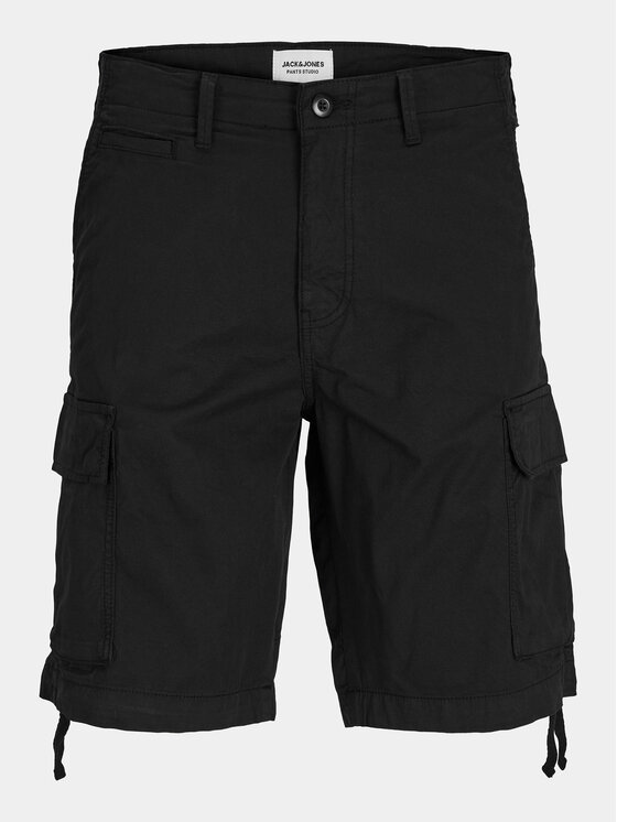 Jack&Jones Jack&Jones Kratke hlače iz tkanine Cole 12253122 Črna Loose Fit