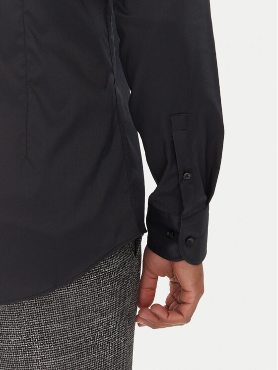 BOSS BOSS Krekls P-Hank 50503356 Melns Slim Fit
