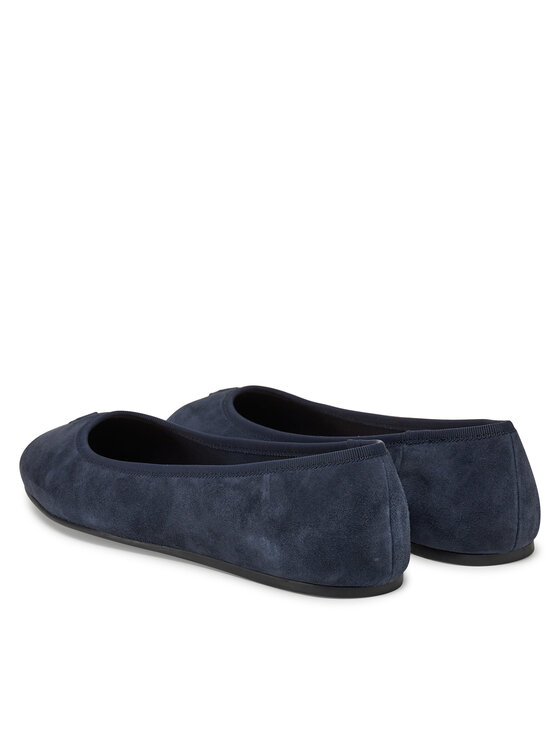 Tommy Hilfiger Tommy Hilfiger Balerina Th Hardware Suede Ballerina FW0FW08655 Sötétkék