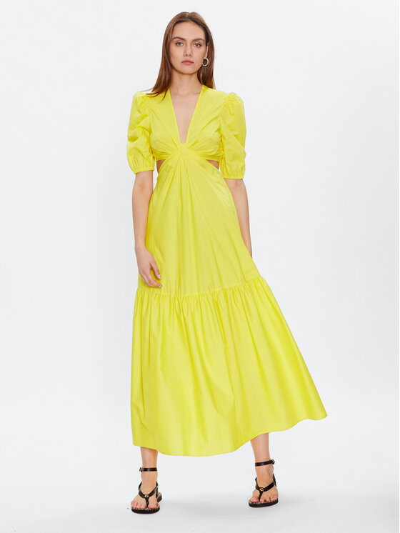 TWINSET TWINSET Sukienka letnia 231TT2044 Żółty Regular Fit