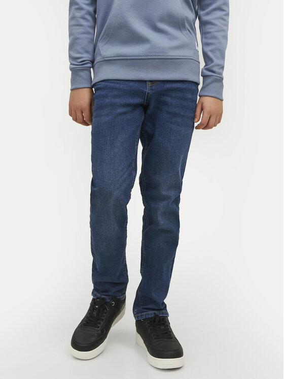 Jack&Jones Junior Džinsi Glenn 12237499 Zils Slim Fit