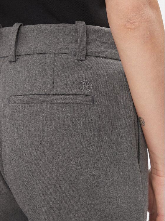 Tommy Hilfiger Tommy Hilfiger Stoffhose Core WW0WW39723 Grau Straight Fit