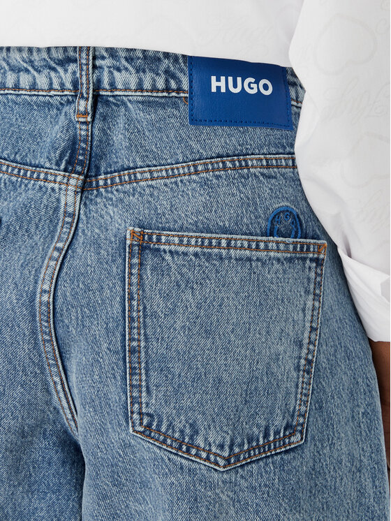 HUGO HUGO Džinsai Leni 50559617 Mėlyna Loose Fit