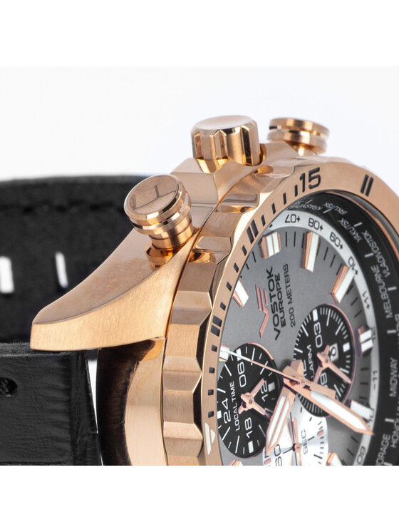 Vostok Europe Vostok Europe Zegarek YM26-320B653B Różowe złoto