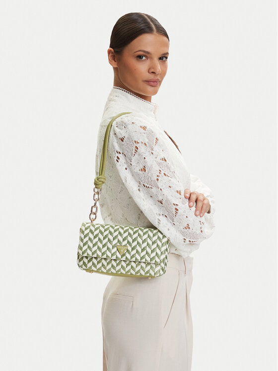 Guess Geantă Tessi HWWG76 91190 Verde deschis