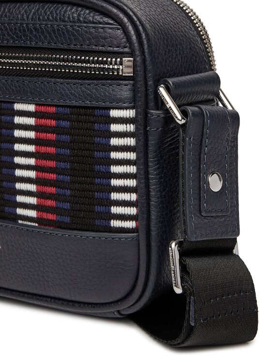 Tommy Hilfiger Tommy Hilfiger Плоска сумка Th Corp Leather Camera AM0AM12722 Cиній