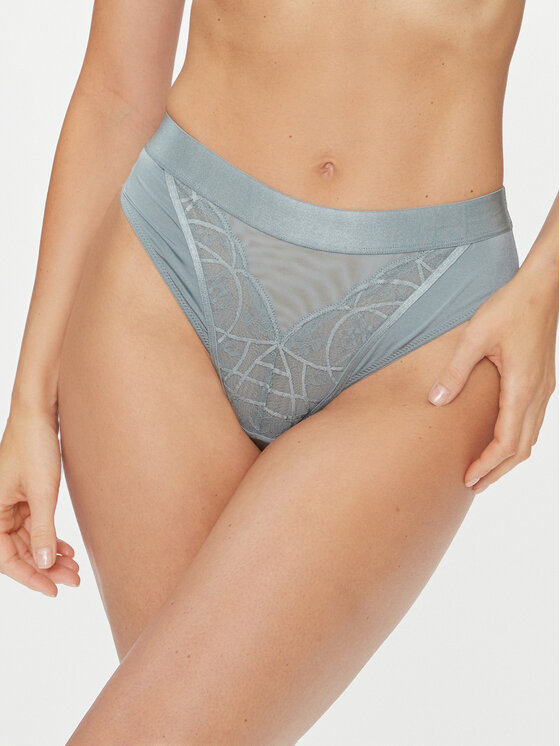 Női Tanga Hunkemöller, Méret: XS, Kék, Luna 202678