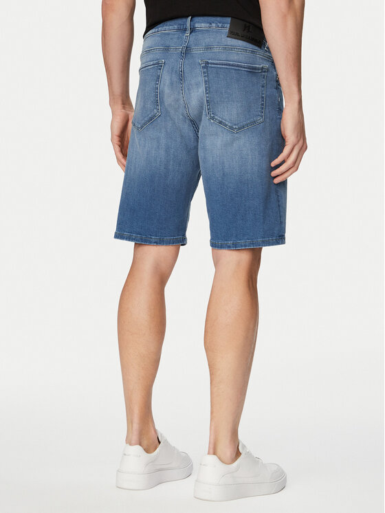 KARL LAGERFELD KARL LAGERFELD Jeans kratke hlače 265590 562843 Modra Regular Fit