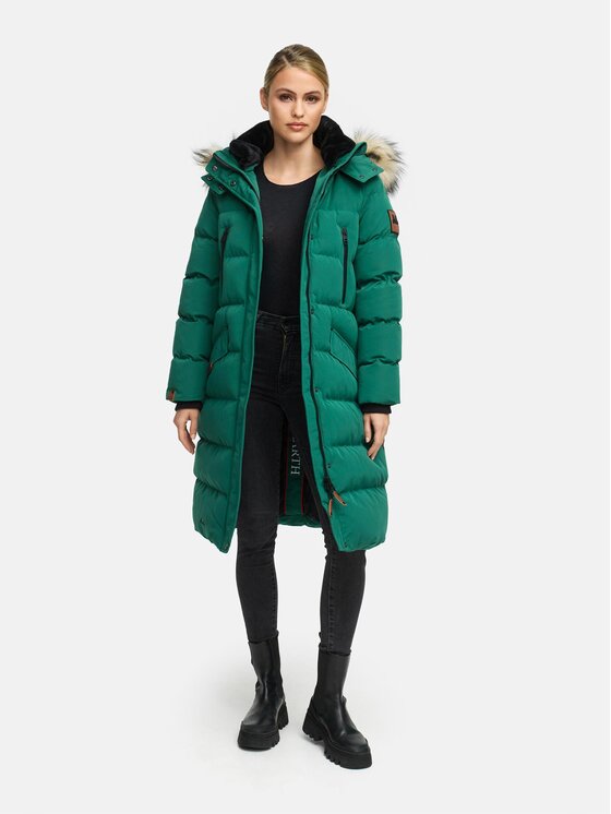 Marikoo Marikoo Kurtka zimowa Schneesternchen Zielony Regular Fit