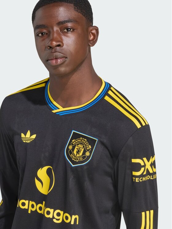 adidas adidas Koszulka techniczna Manchester United Czarny Slim Fit