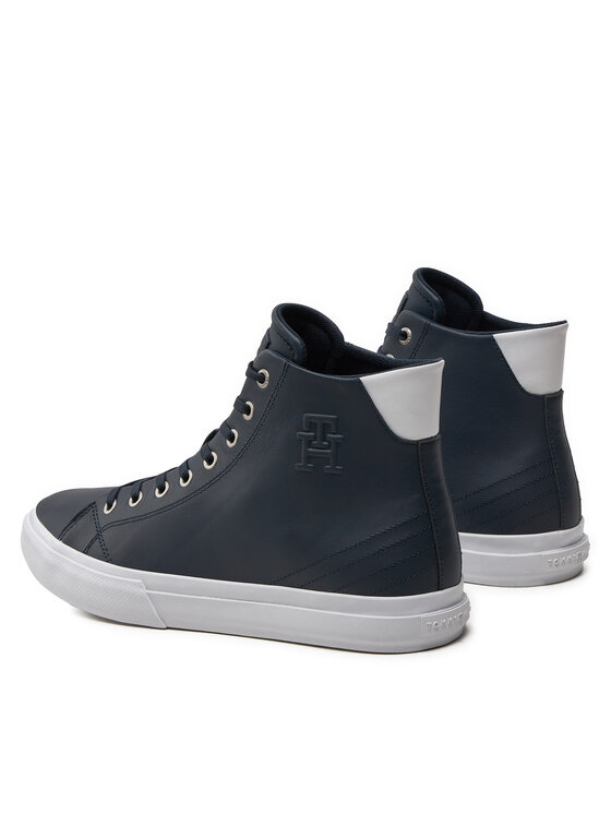 Tommy Hilfiger Tommy Hilfiger Tenisice Th Hi Vulc Street Lth Ess FM0FM04897 Plava