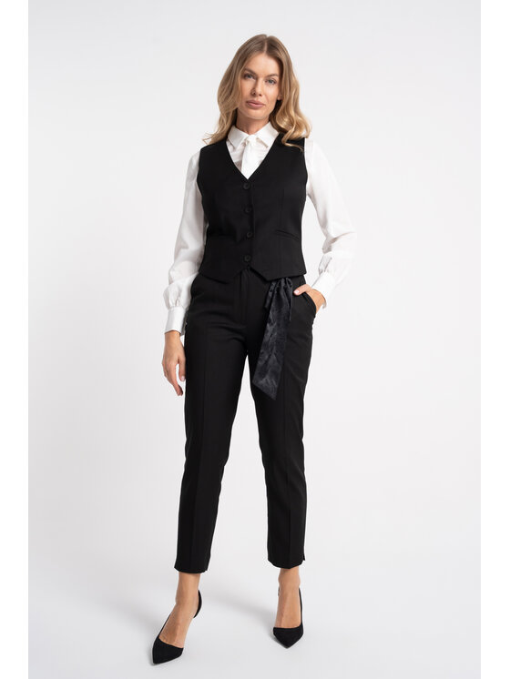 CLICK CLICK Παντελόνι υφασμάτινο 30-358 Μαύρο Slim Fit