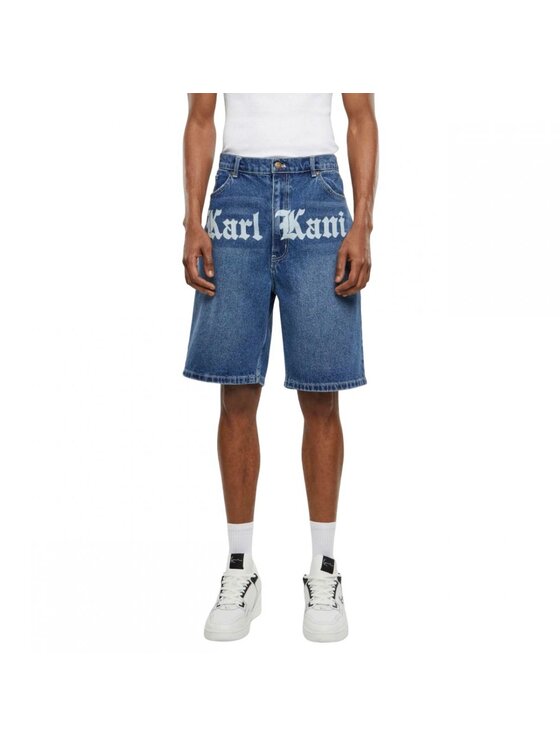 Karl Kani Pantaloncini di tessuto OG OLD ENGLISH DENIM SHORTS VINTAGE Blu Regular Fit Modivo