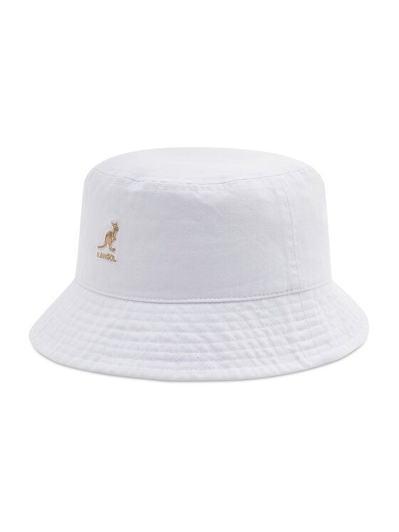 Kangol Platmale Bucket Washed K4224HT Balts