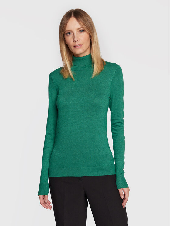 b.young Bluză cu gât Pimba1 20811926 Verde Regular Fit