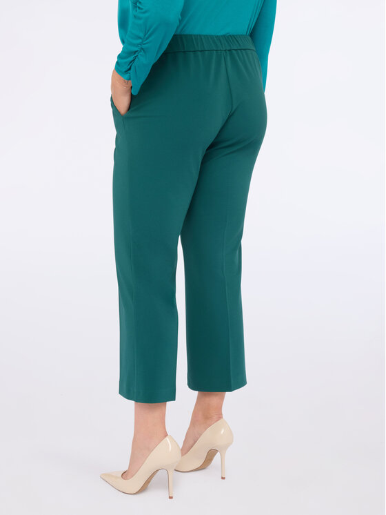 Fiorella Rubino Fiorella Rubino Pantaloni di tessuto P174L002196N024 Verde Flare Fit