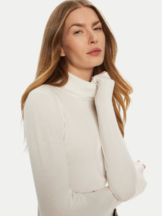 ACCESS FASHION ACCESS FASHION Rolák 44-8074 Biela Slim Fit