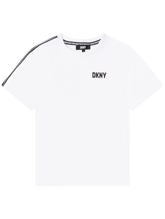 DKNY DKNY T-Shirt D25E18 Biały Regular Fit