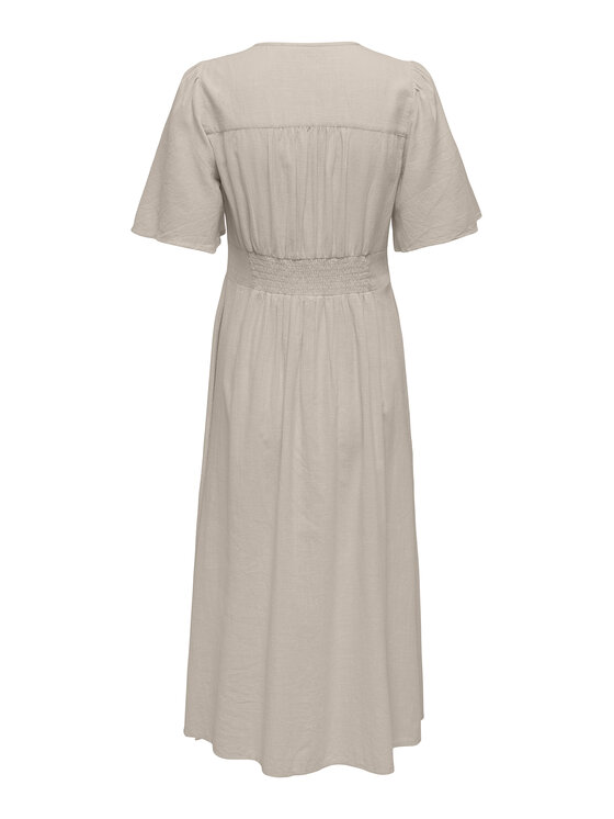 ONLY ONLY Kleid für den Alltag Tizana 15373535 Beige Regular Fit