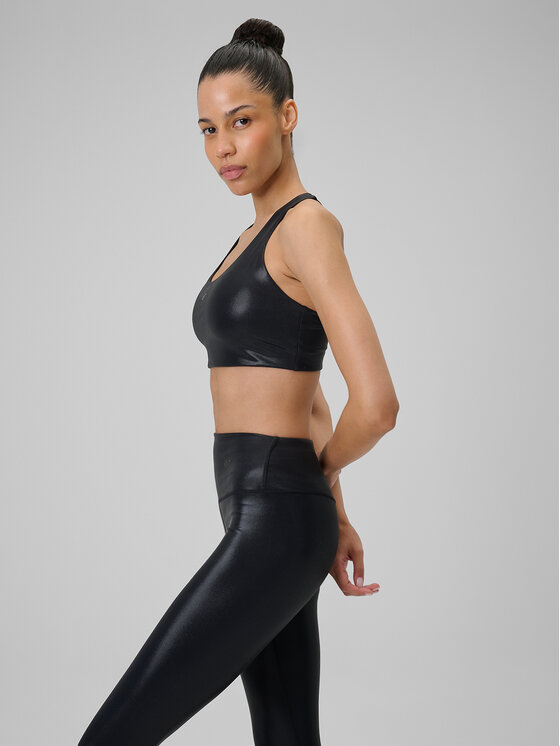 4F 4F Biustonosz sportowy YOGA Czarny