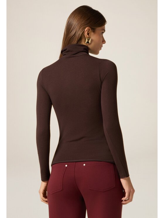 Oltre Oltre T-shirt G050J104294N032 Marrone Slim Fit