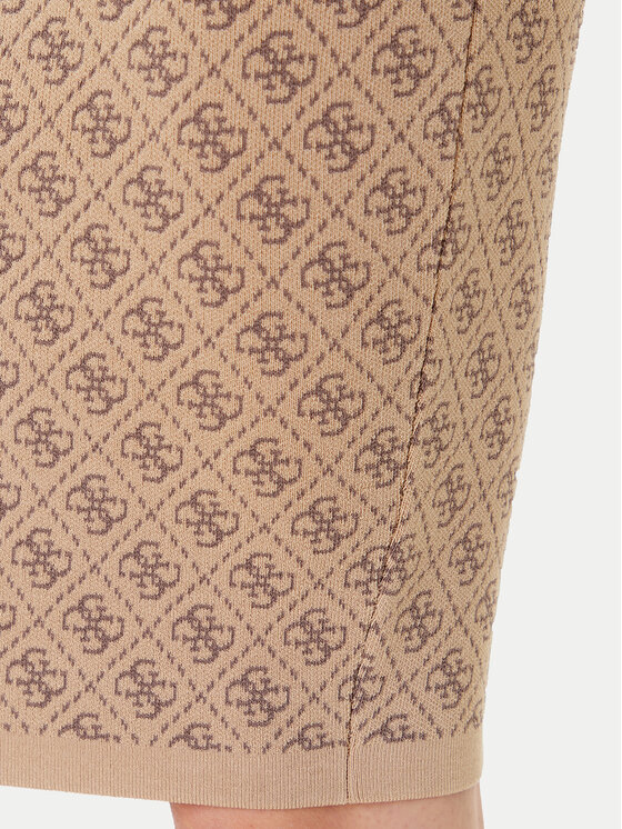 Guess Guess Fustă tip creion W4BD53 Z37K0 Bej Regular Fit