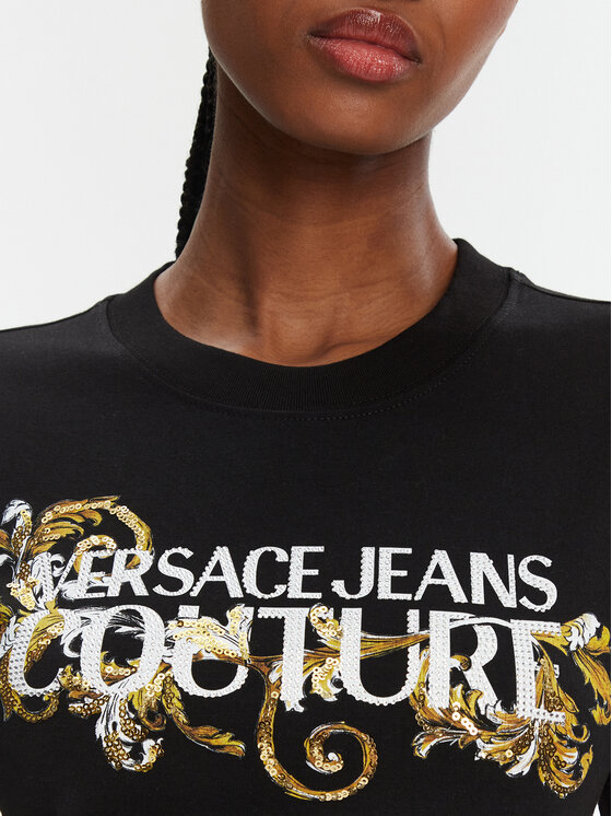 Versace Jeans Couture Versace Jeans Couture Každodenné šaty 78HAOC06 Čierna Slim Fit
