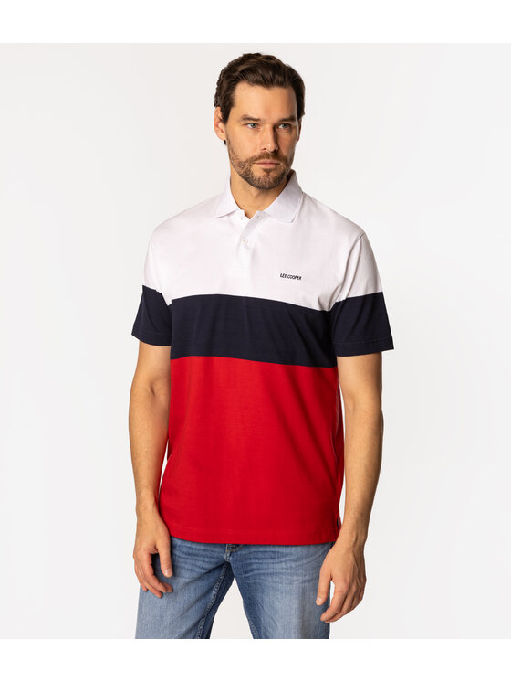 Lee Cooper Lee Cooper Polo TRITON 5007 Czerwony Regular Fit