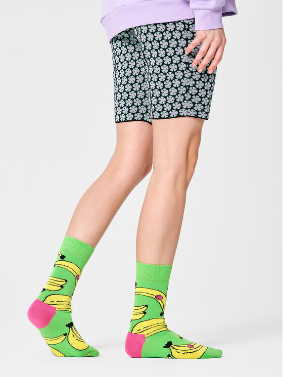 Șosete Înalte Unisex Happy Socks BAN01-7000 Verde