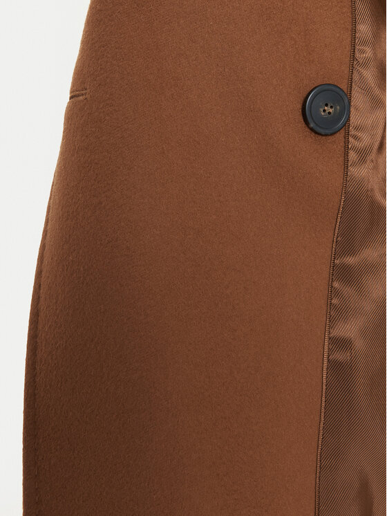 Weekend Max Mara Weekend Max Mara Płaszcz wełniany Resina 2425016092 Brązowy Regular Fit